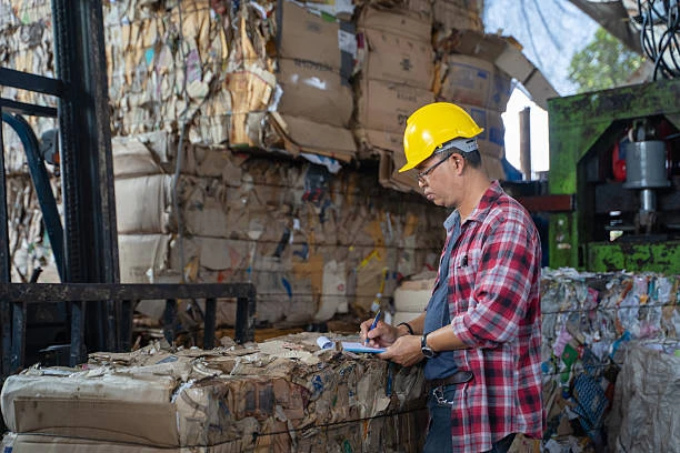 Reciclagem de barricas de papelão