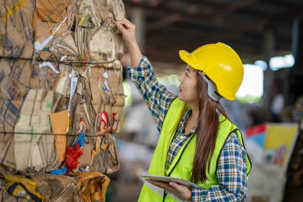 Reciclagem de caixas de papelão